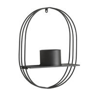 PFLANZENREGAL Vestby - Schwarz, Metall (39/56/15cm) - [en.casa]