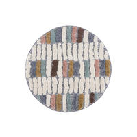 HOCHFLOR-TEPPICH Focus 3032 Multi 160 cm Rund - Multicolor, Textil (160/160cm) - carpet city