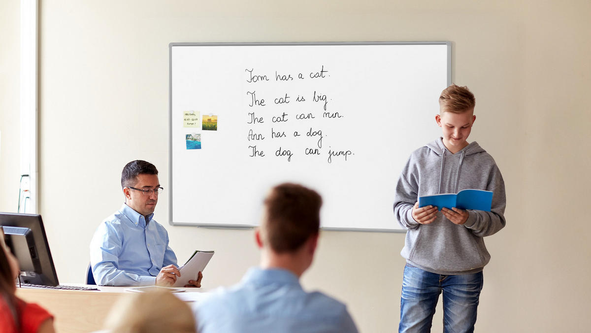 KERAMIKTAFEL, magnetisch, emaliert P3 150x100cm mit Premium EXPO Aluminiumrahmen - Weiß, Metall (150/100/1.6cm) - ALLboards