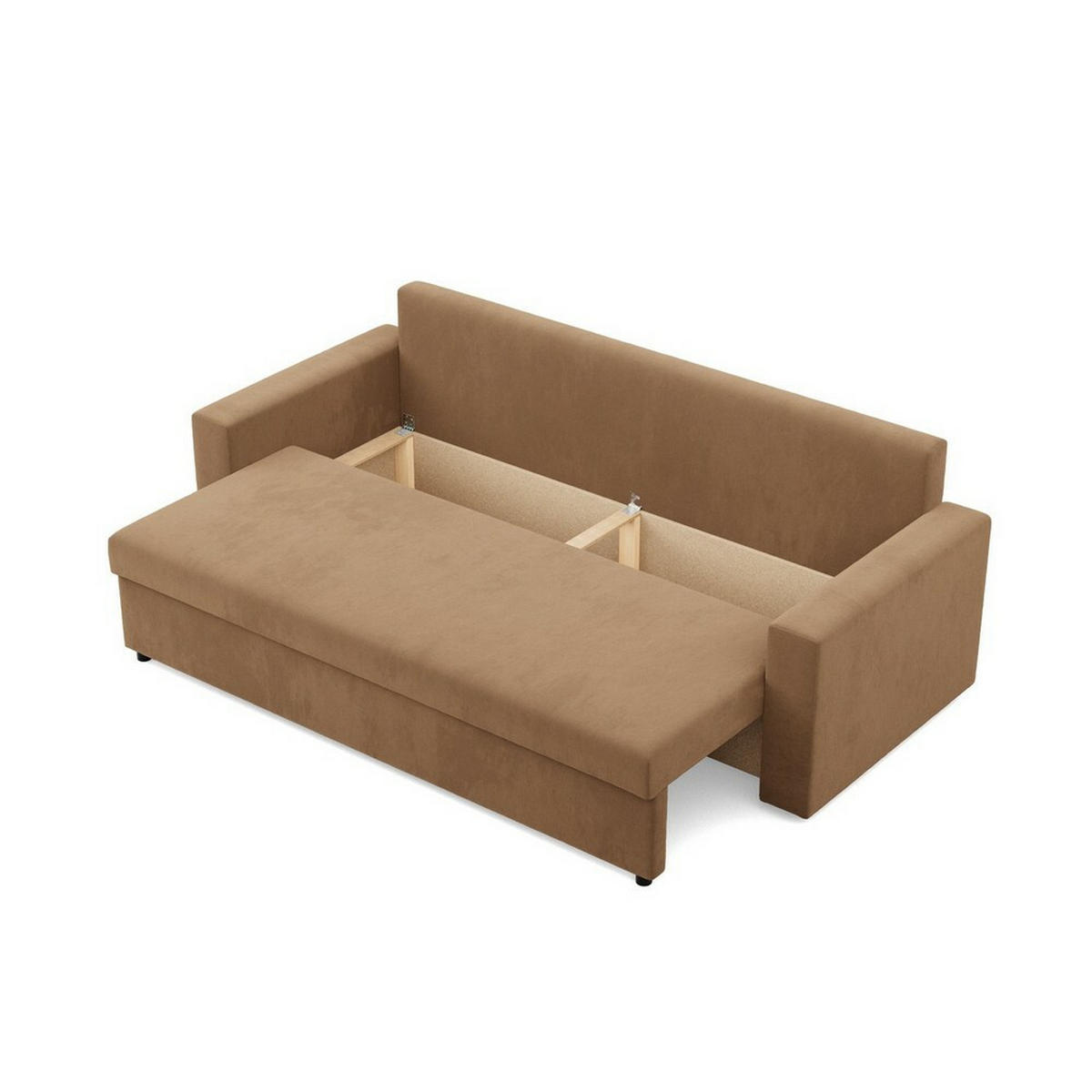 SOFA Neo mit gerader Armlehnen cappuccino - Cappuccino, Textil (220/85/92cm) - SIMKAM Furniture