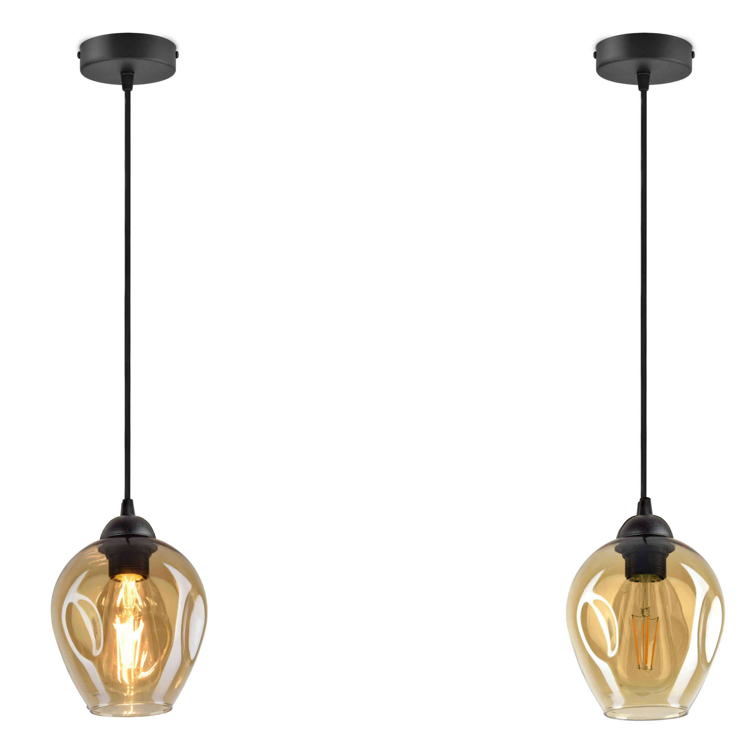 PENDELLEUCHTE Hegel - Transparent/Schwarz, Glas/Metall (15/15/80cm) - kiki design