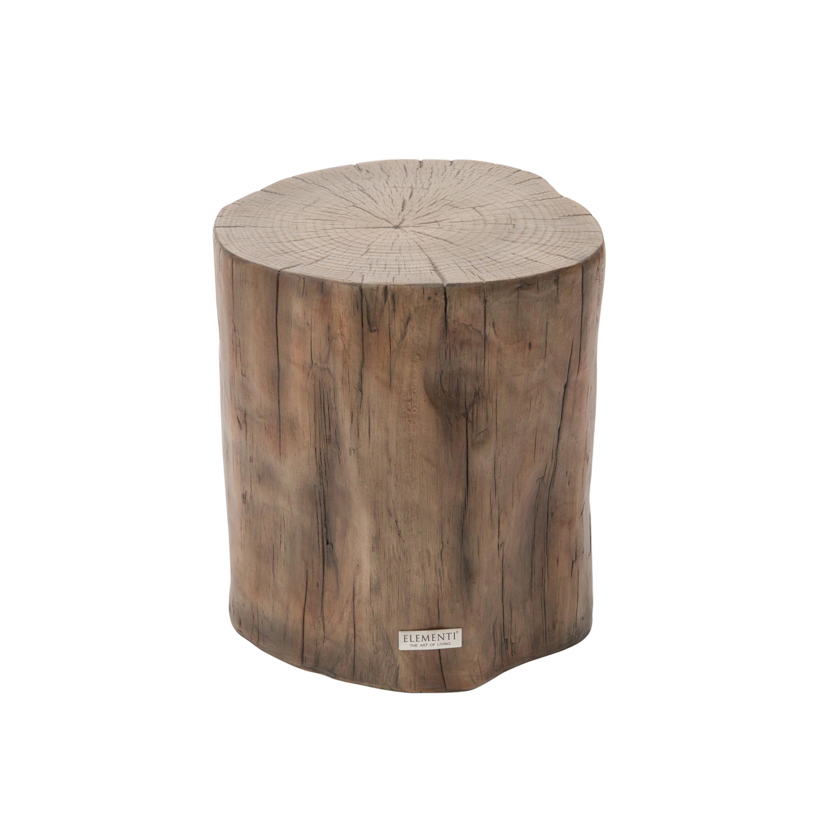 BEISTELLTISCH DAINTREE aus GF-Beton, Wetterbeständig, 49x47x51 cm - Rotbraun, Naturmaterialien (49/47/51cm) - Elementi