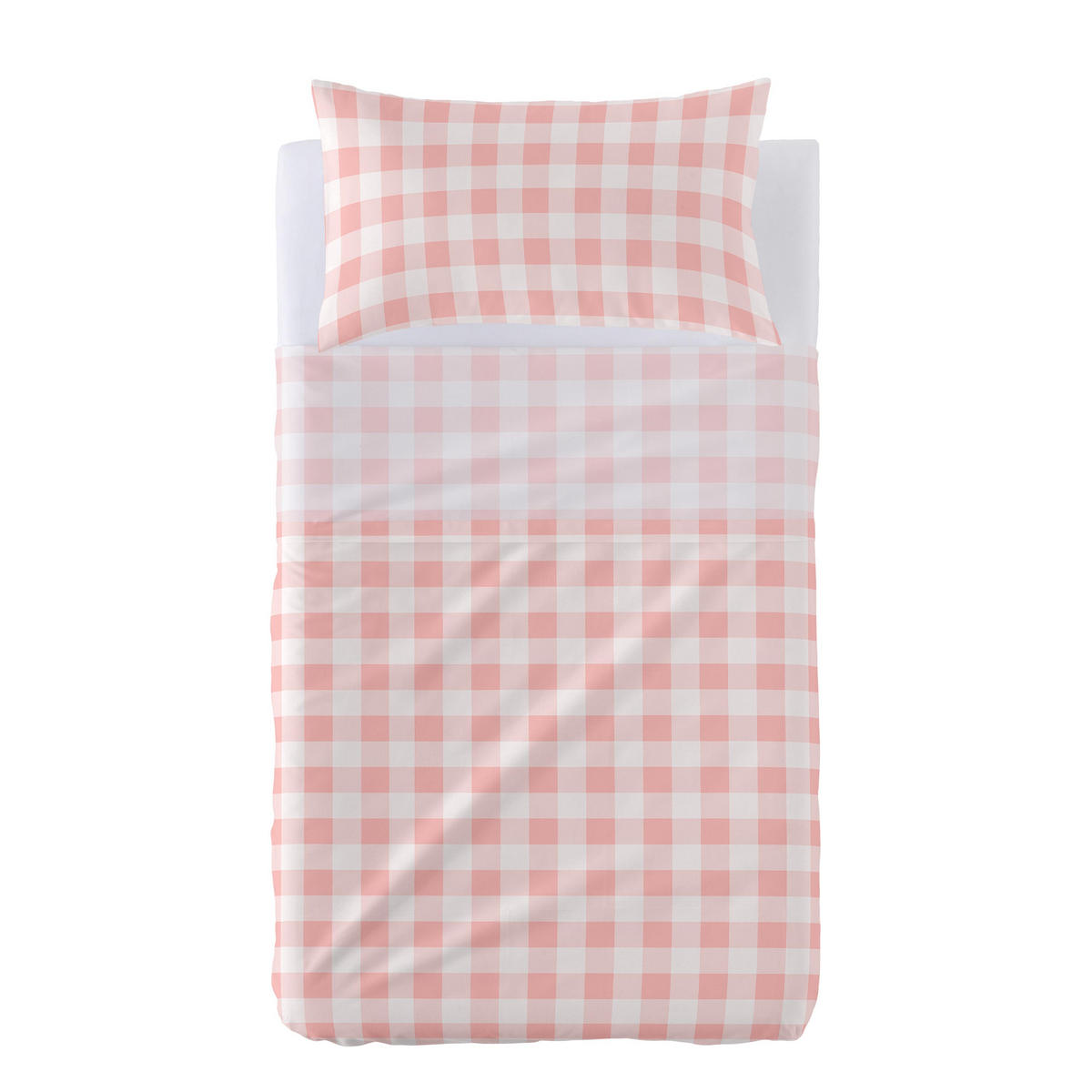 BETTWÄSCHE 2er-Set teiliges vichy 120x180 cm (kinderbett) rosa - Pink, Textil (120/180cm) - Happy Friday