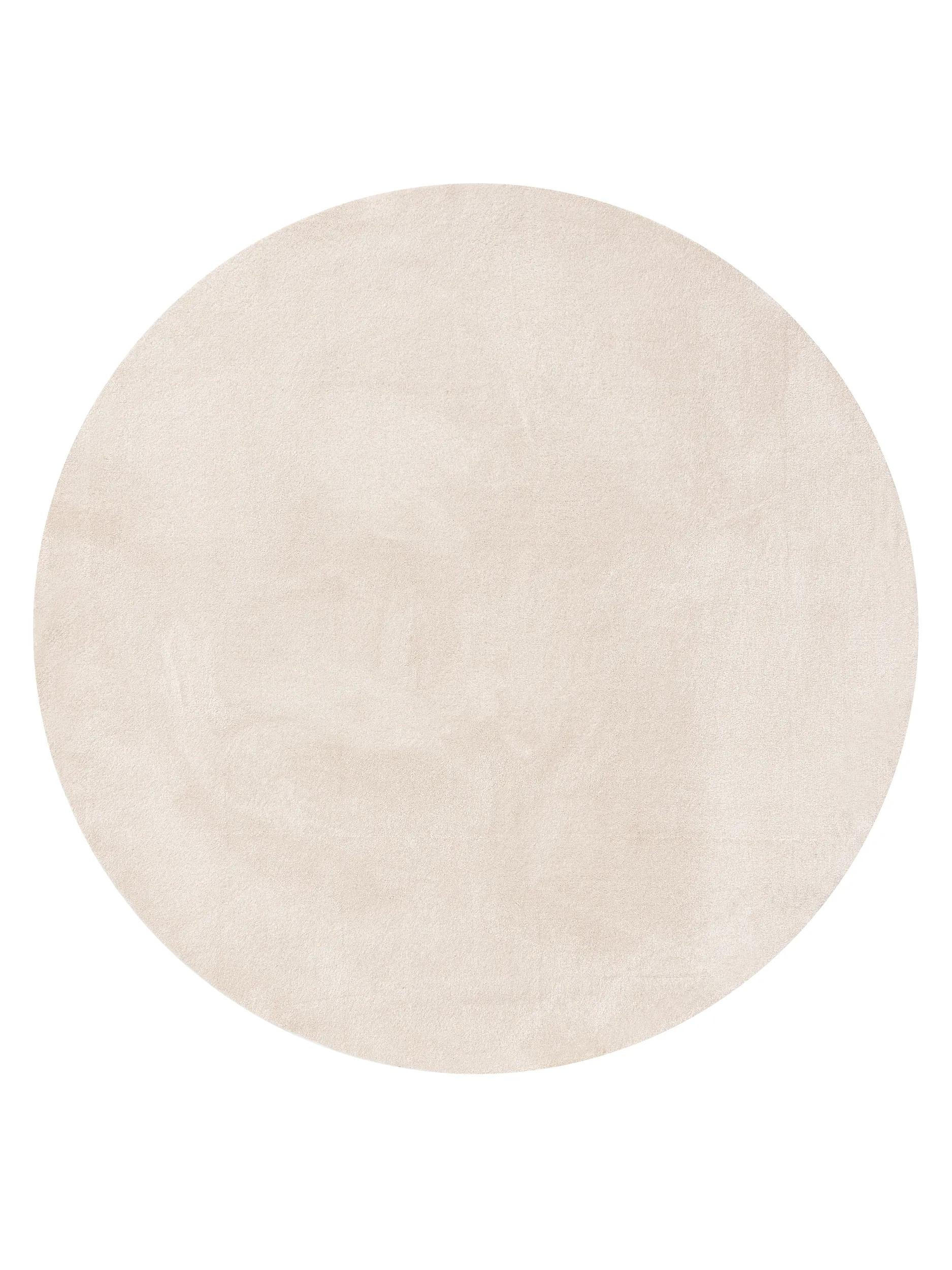 PRATELNÝ koberec Nina Krémová ø 150 cm kulatý - krémová, plast/umělá hmota (150/150cm) - benuta Nest