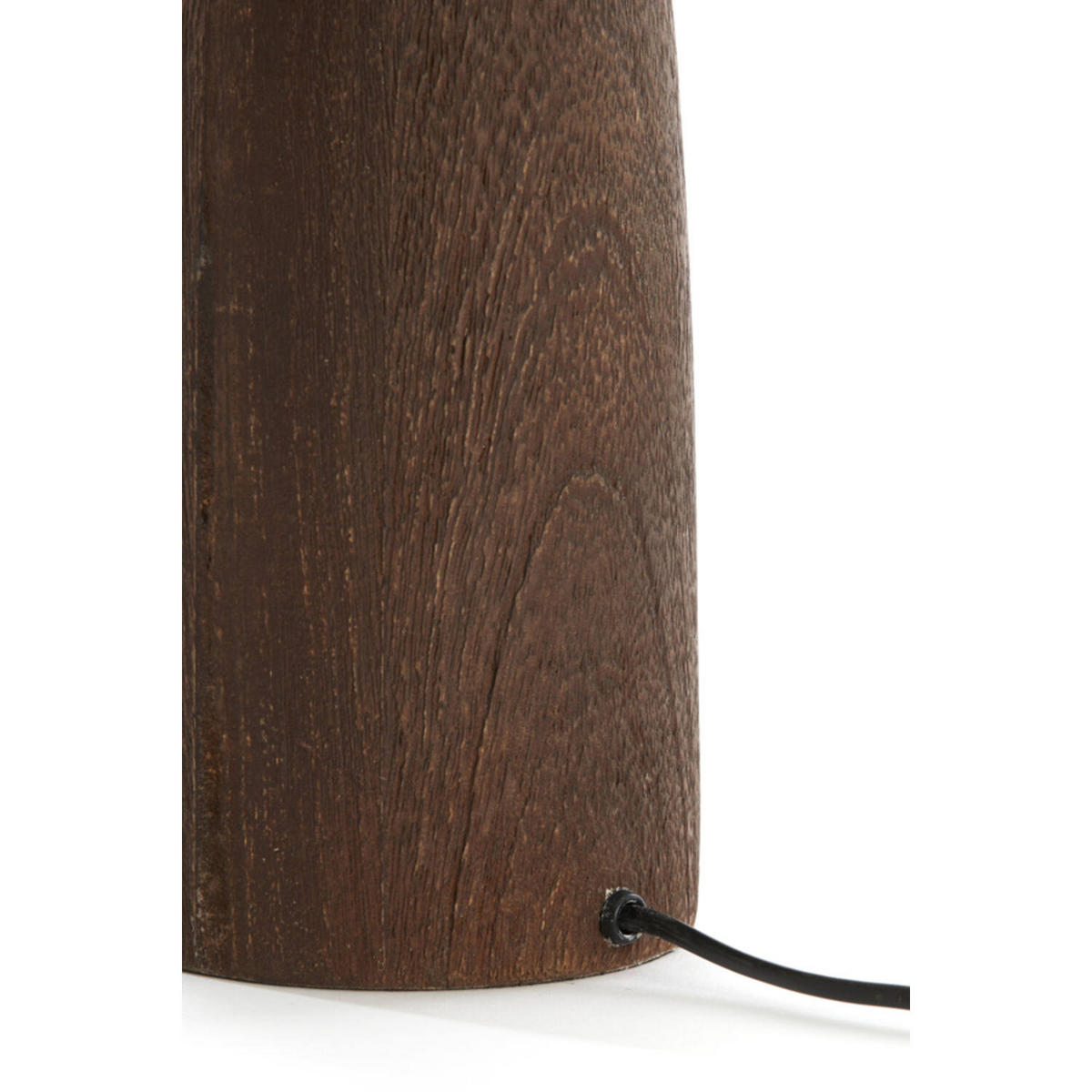TISCHLEUCHTE TRAPANI Ø15x45 cm, Mangholz, orange-braun - Braun, Holz (45/15/45cm) - Light & Living