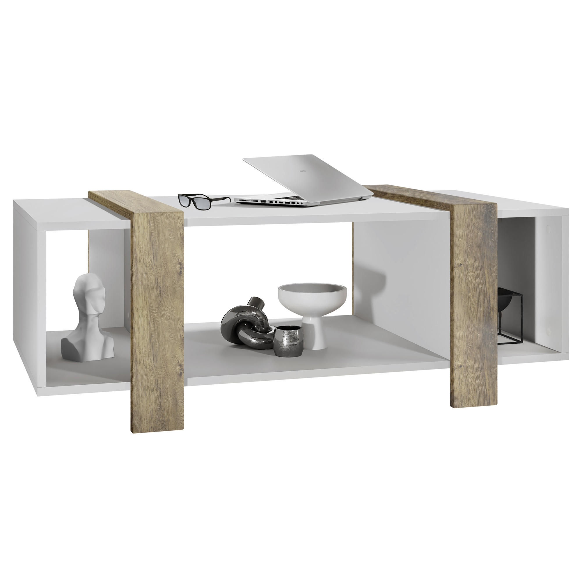 Vladon Couchtisch Alteiche 110.5x42x56.5 cm
