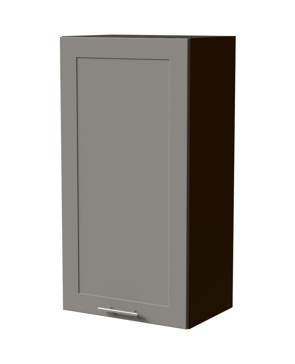 HÄNGESCHRANK Oslo W4/50 Lava / Dust Grey Matt 50 / 32,5 / 96cm - Dunkelgrau/Grau, Holz/Holzwerkstoff (50/96/32.5cm) - Feldmann-Wohnen