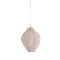 HÄNGELAMPE Pasto Weiß 31/31/38 cm - Weiß, Textil (31/31/38cm) - Light & Living