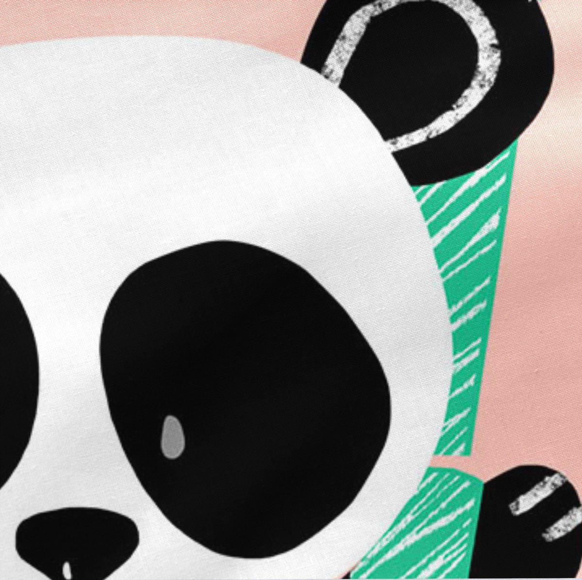NORDIC-SACK panda garden 90x200 cm ohne füllung rosa - Pink, Textil (90/200cm) - Happy Friday