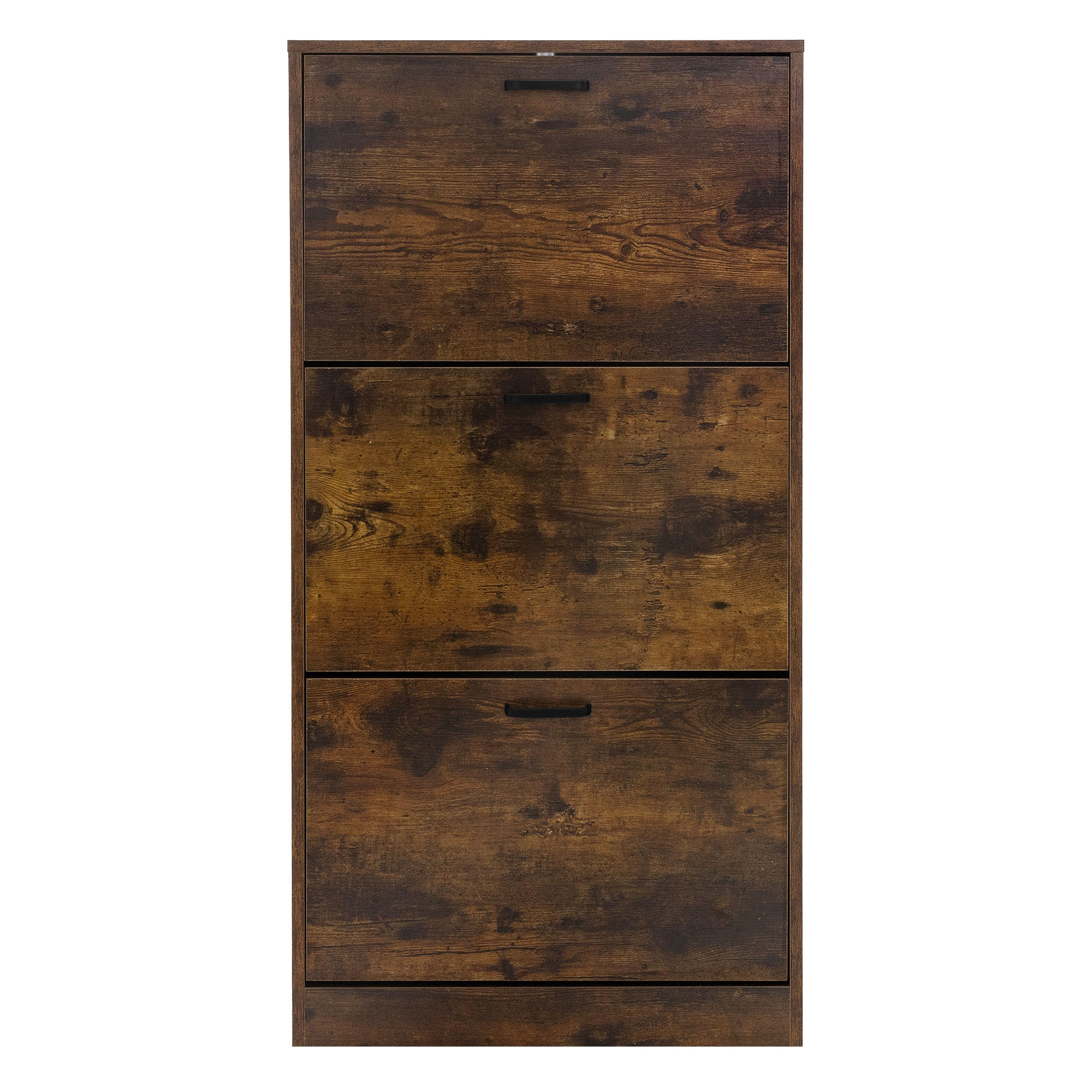 Thumbnail - Ml-Design Schuhschrank, Dunkelbraun, Holzwerkstoff, 24x120.5x60 cm, Garderobe, Schuhaufbewahrung, Schuhkipper