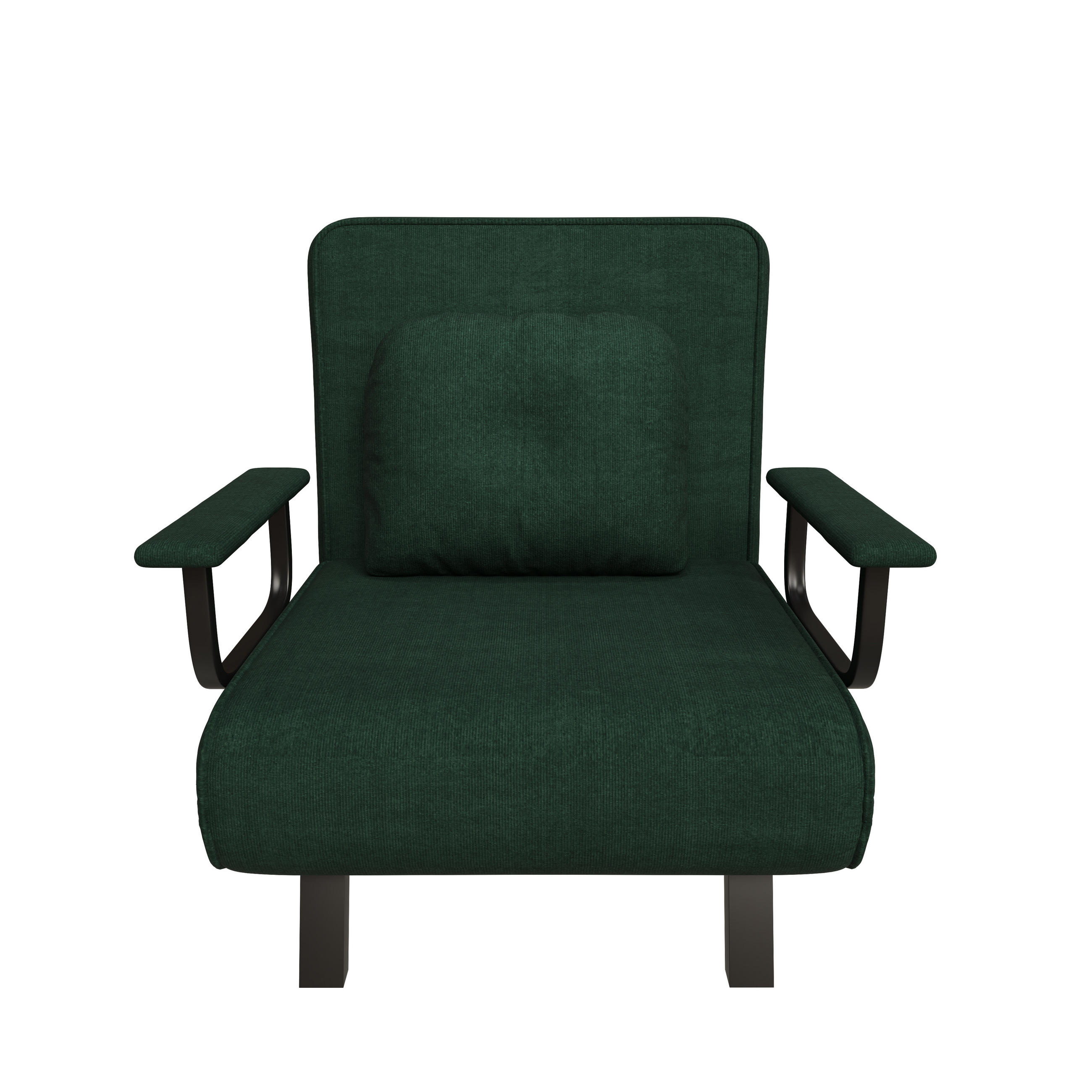 SCHLAFSESSEL 5-fach verstellbar und Liegefunktion, DE-42425, Dunkelgrün - Dunkelgrün, Metall (60/79/60cm) - ComfortXL