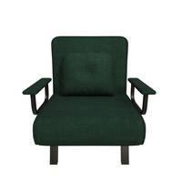 SCHLAFSESSEL 5-fach verstellbar und Liegefunktion, DE-42425, Dunkelgrün - Dunkelgrün, Metall (60/79/60cm) - ComfortXL