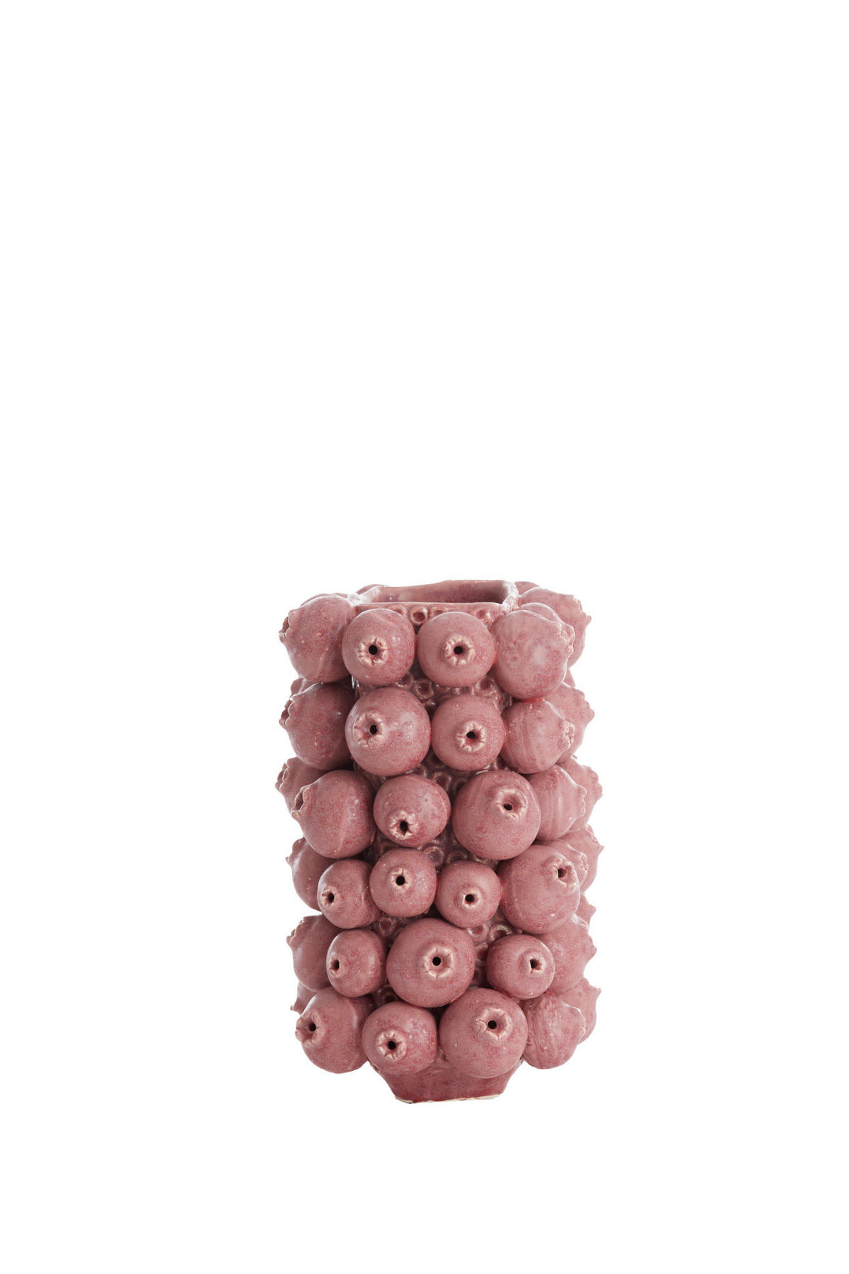 VASE Nitali Rosa 20,5/16/26 cm - Pink, Keramik (26cm) - Light & Living