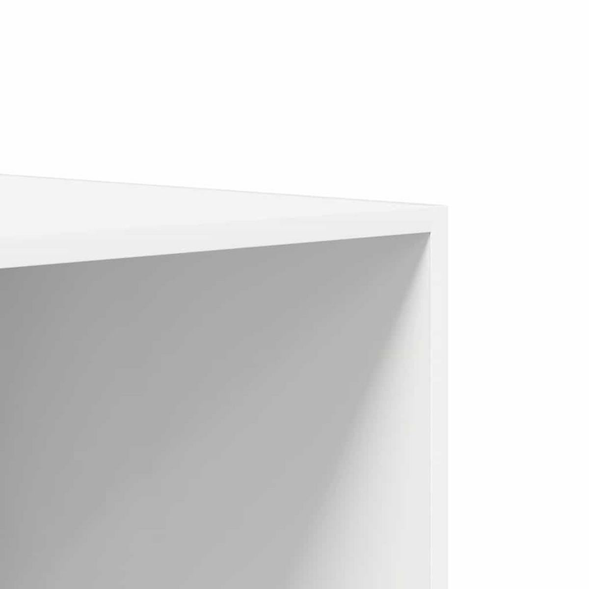 KLEIDERSCHRANK Weiss 100/50/200 Cm Holzwerkstoff - Weiß, Holzwerkstoff (50/200/100cm) - vidaXL