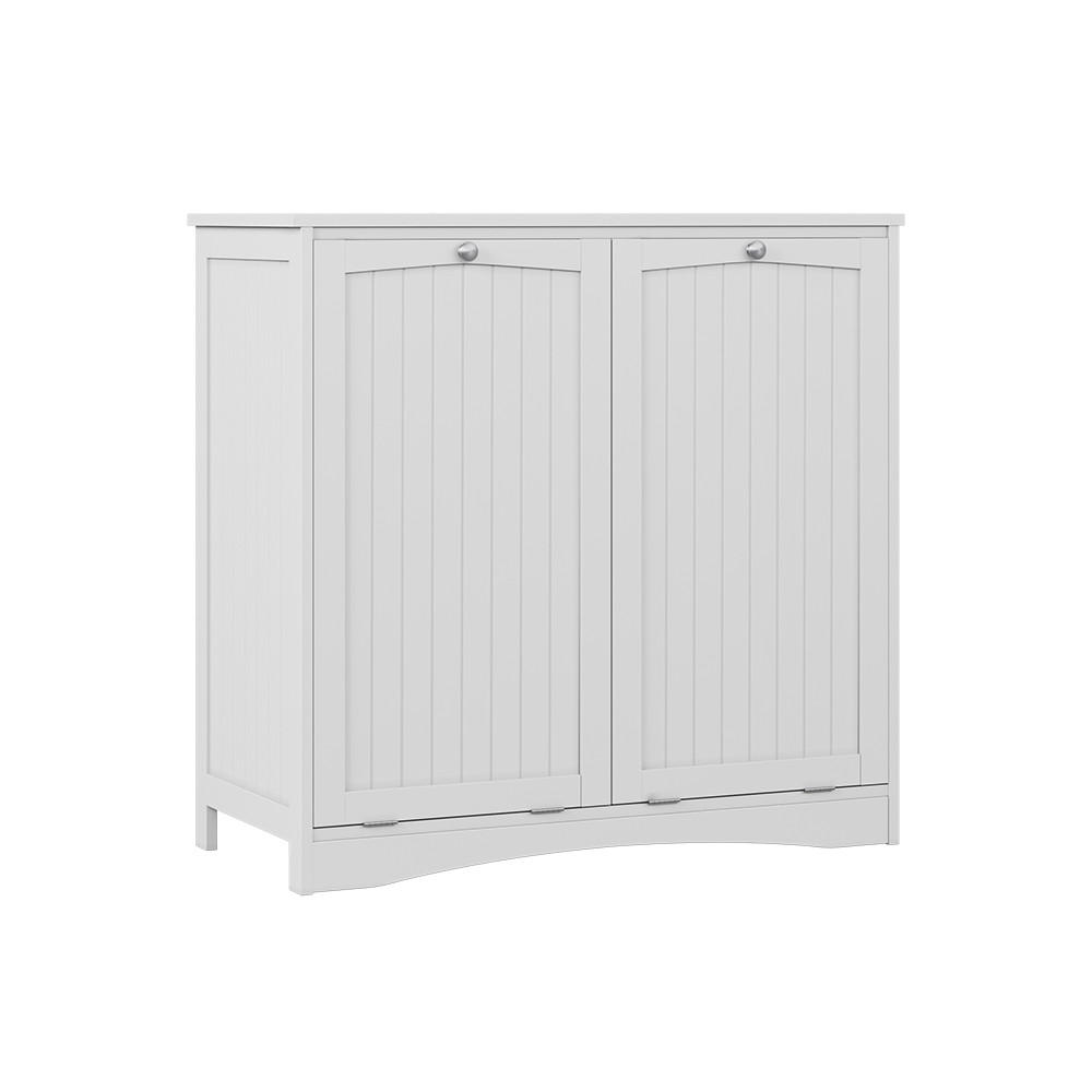 BADRUMSSKÅP Bianco Vit 83x80 cm med 2 tvättkorgar 80/83/37 cm