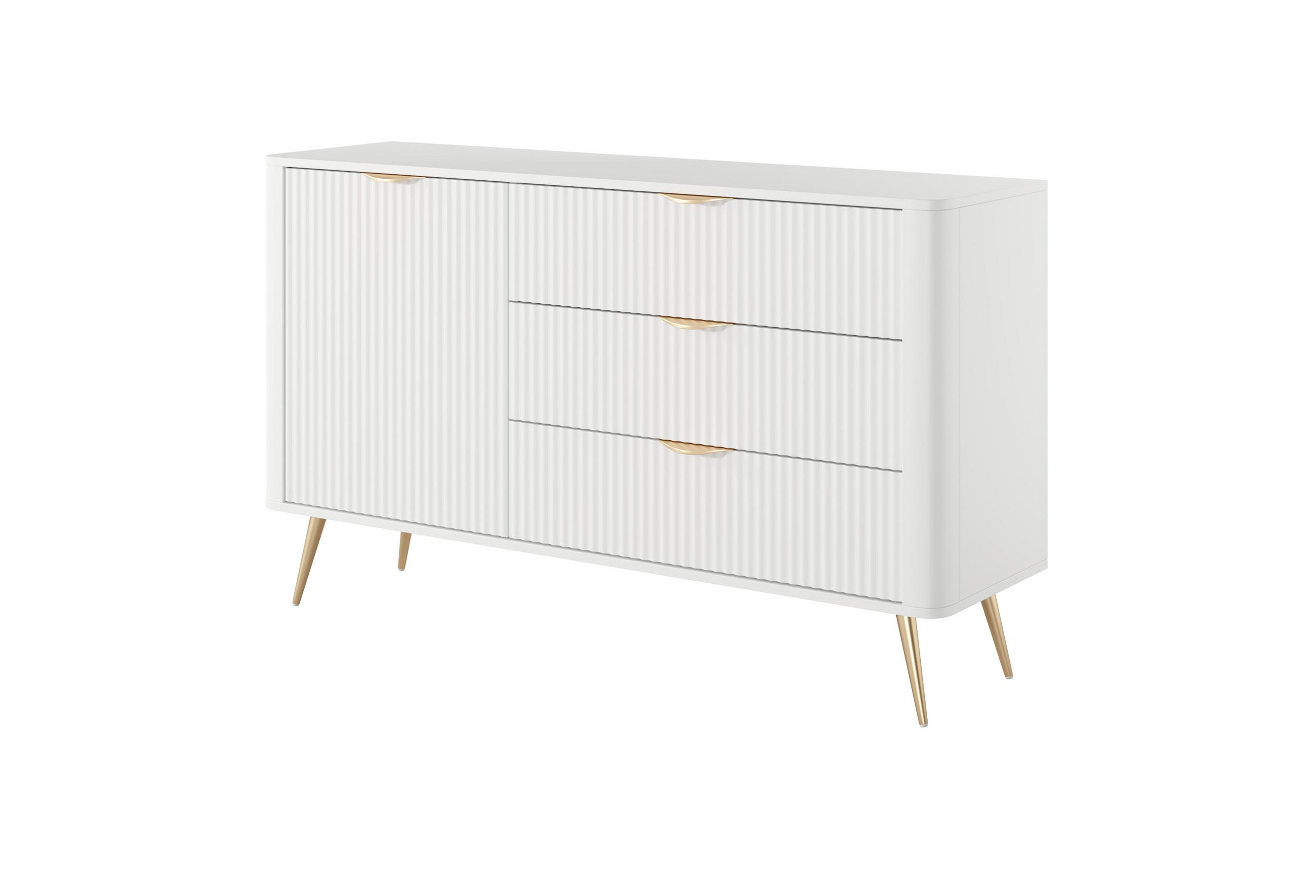 Bettso Kommode Weiß 138x81x38 cm