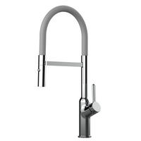 KÜCHENARMATUR, Verchromt und Grau, 2-Strahl-Brause - Chromfarben, Metall (23/46.5/23cm) - VIZIO