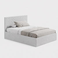 POLSTERBETT VARDO-Stoff H3 Matratze 140x200 cm in Grau - Grau, Textil (140/200cm) - Home Collective