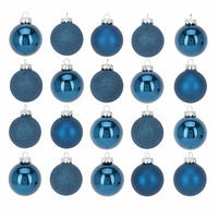 GLASKUGELN Blau Ø 6 cm 20er Set - Blau, Glas (15/27/15cm) - Home Styling Collection