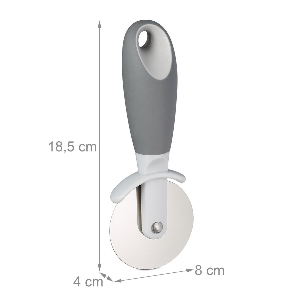 2XPIZZASCHNEIDER - Multicolor, Kunststoff/Metall (8/18.5/4cm) - Relaxdays