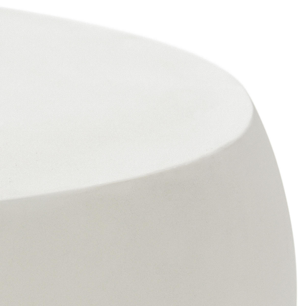 COUCHTISCH IKARIA aus Zement 107 x 100 x 41 cm - Creme, Naturmaterialien (107/100/41cm) - Elementi