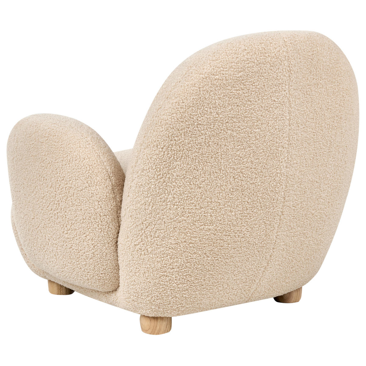 KINDERSESSEL Bouclé Beige Hem - Beige, Textil (64/55/55cm) - Beliani
