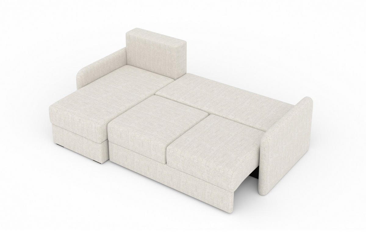 ECKSOFA BIANCO 215 cm breit in Stoff Anthrazit links - Anthrazit, Holzwerkstoff/Textil (215/145cm) - Deine Möbel 24