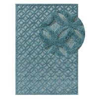 OUTDOORTEPPICH Bonte Türkis 160x230 cm - Türkis, Textil (160/1cm) - KUNSTLOFT