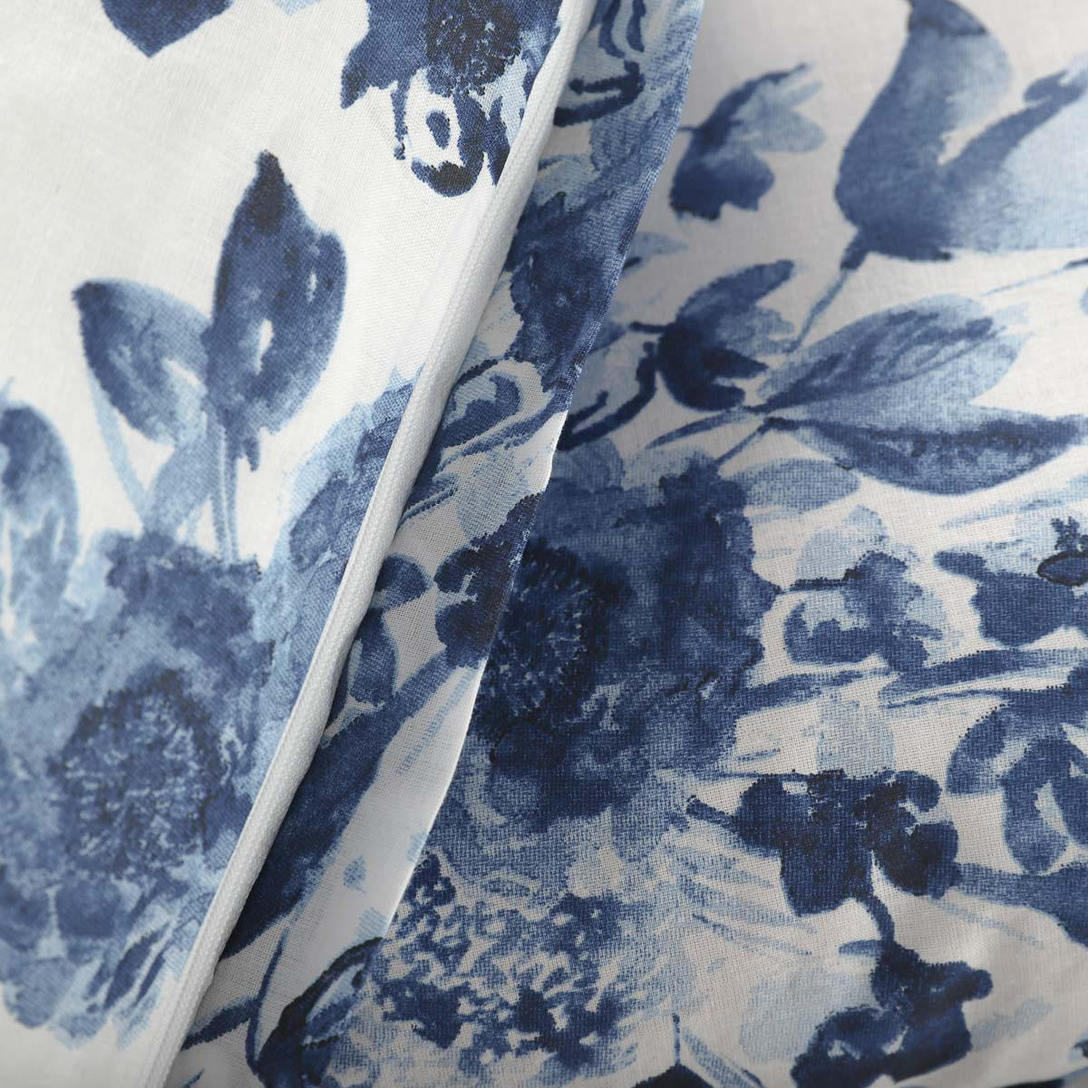 BETTWÄSCHE Sorli Baumwolle blau 160/200 cm - Blau, Textil (160/200cm) - Homla