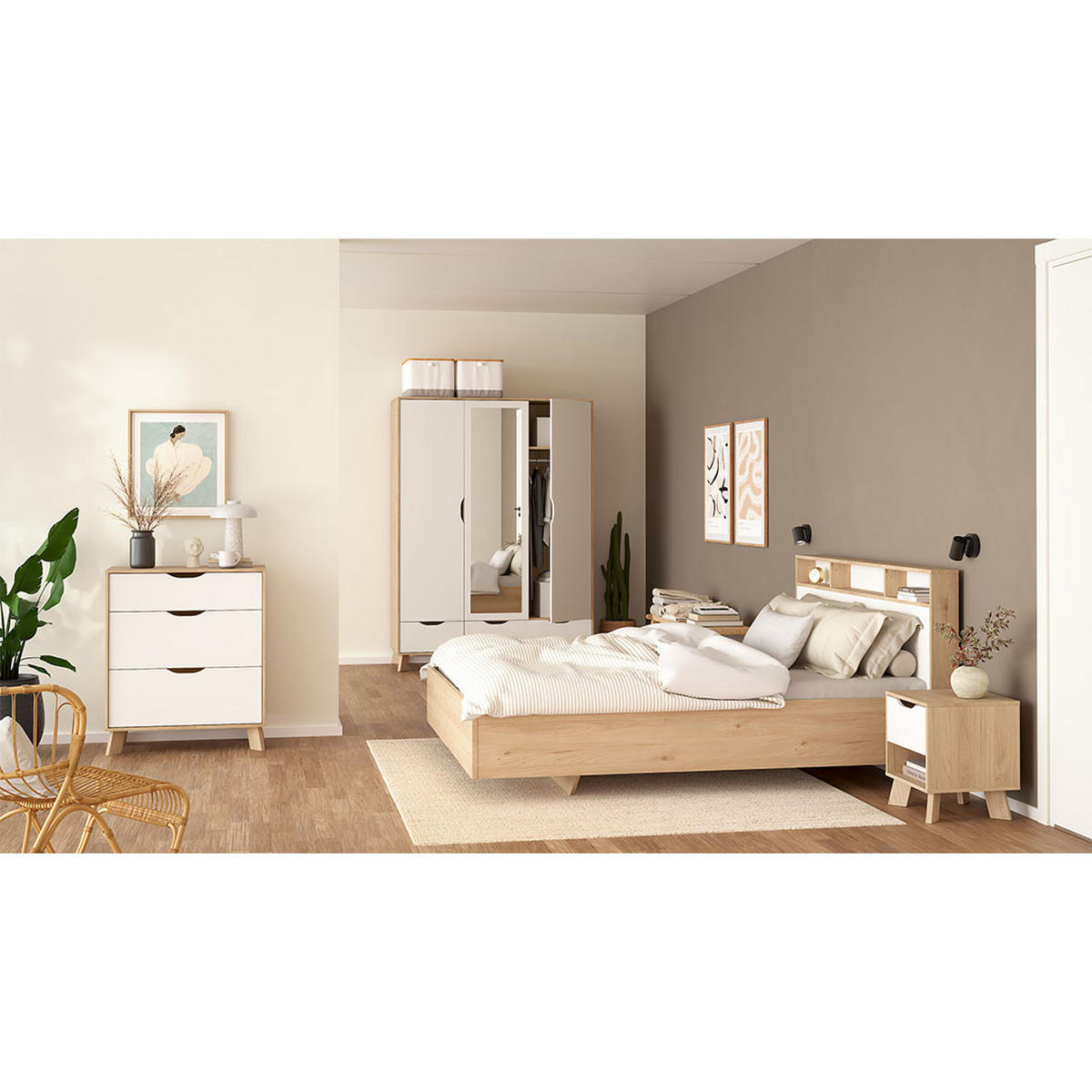 KOMMODE, Ikast, Eiche, Holzwerkstoff, 79 x 40 x 93 cm - Eichefarben, Holzwerkstoff (79/93/40cm) - ebuy24
