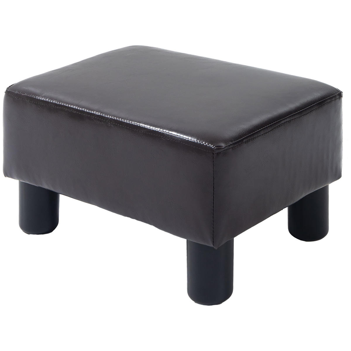 HOCKER DE-07229 mit Kunstlederoptik Kaffee - Braun, Kunststoff (30/24/40cm) - ComfortXL