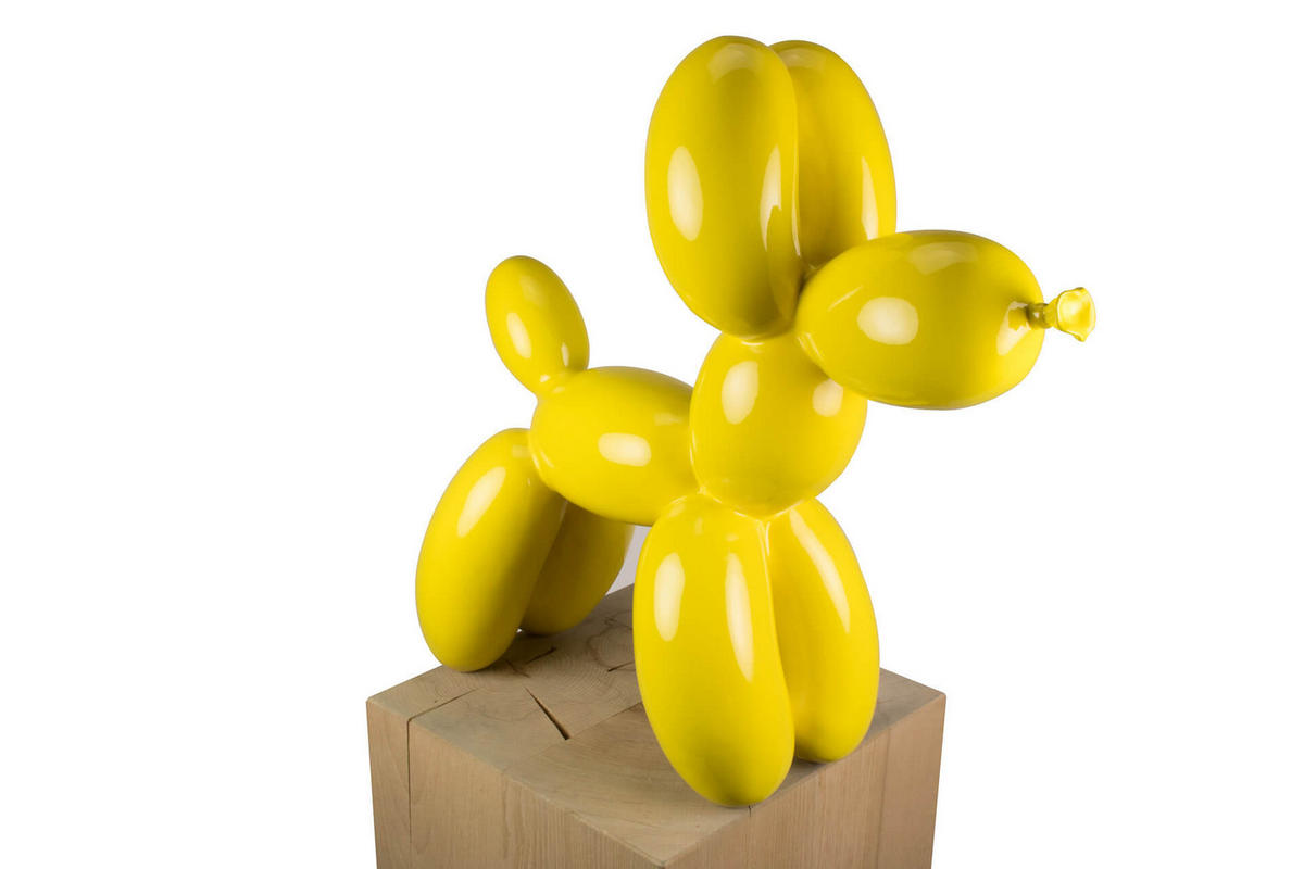 SKULPTUR Gelb 50/46 cm - Gelb, Stein (3.8/46/18cm) - KUNSTLOFT