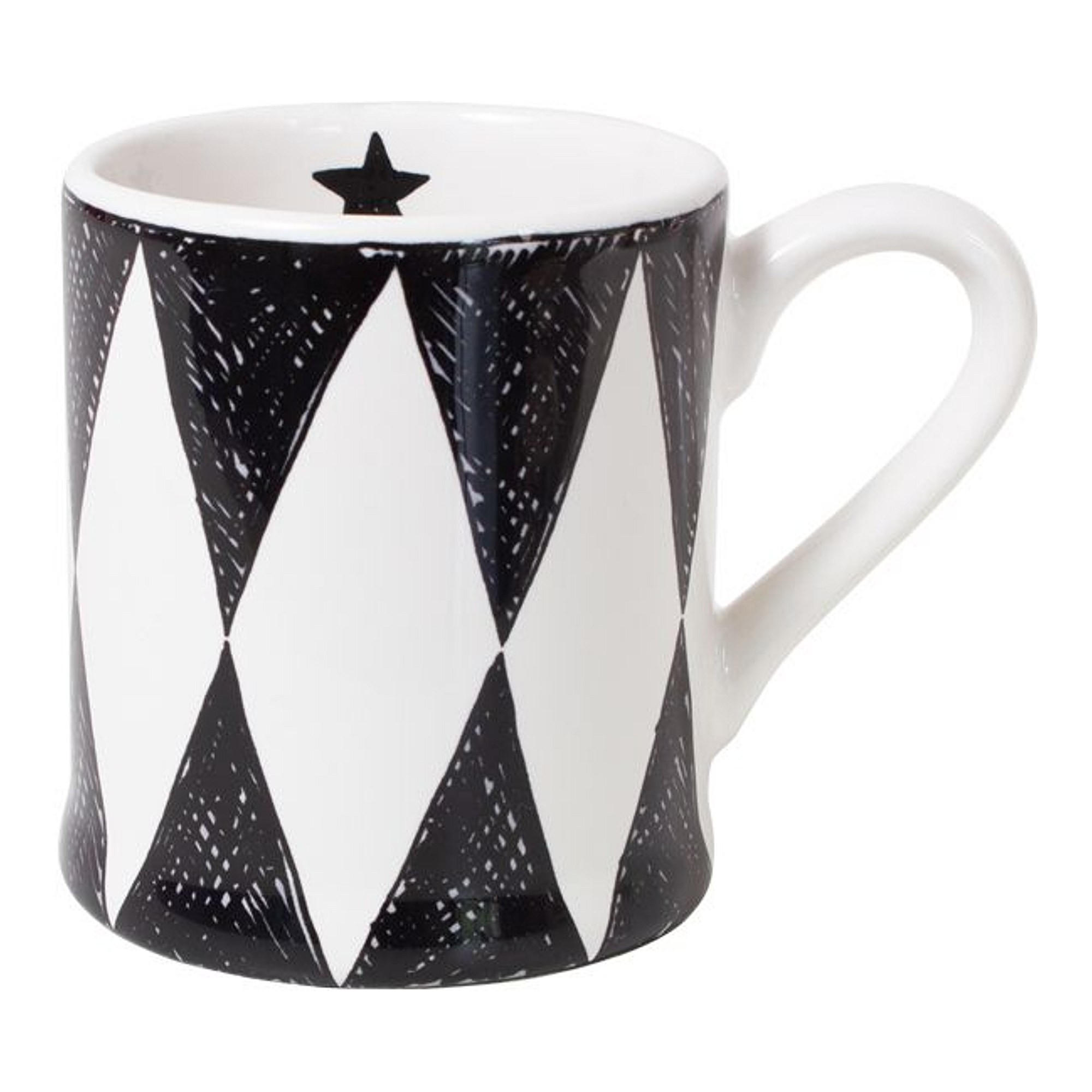 MINI-BECHER Diamant in Schwarz - 200 ml - Schwarz, Keramik (0.2L) - Blond Amsterdam