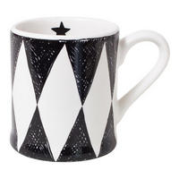 MINI-BECHER Diamant in Schwarz - 200 ml - Schwarz, Keramik (0.2L) - Blond Amsterdam