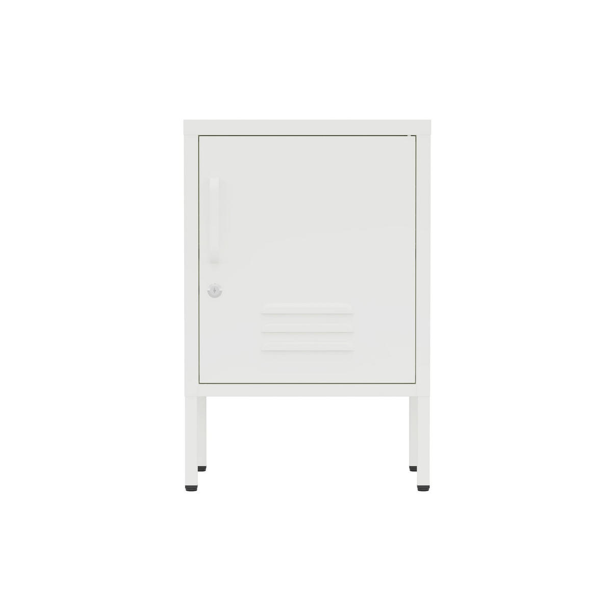 NACHTSCHRANK mit Tür Weiß 40/35/60 - Weiß, Metall (40/60/35cm) - Mobili Rebecca