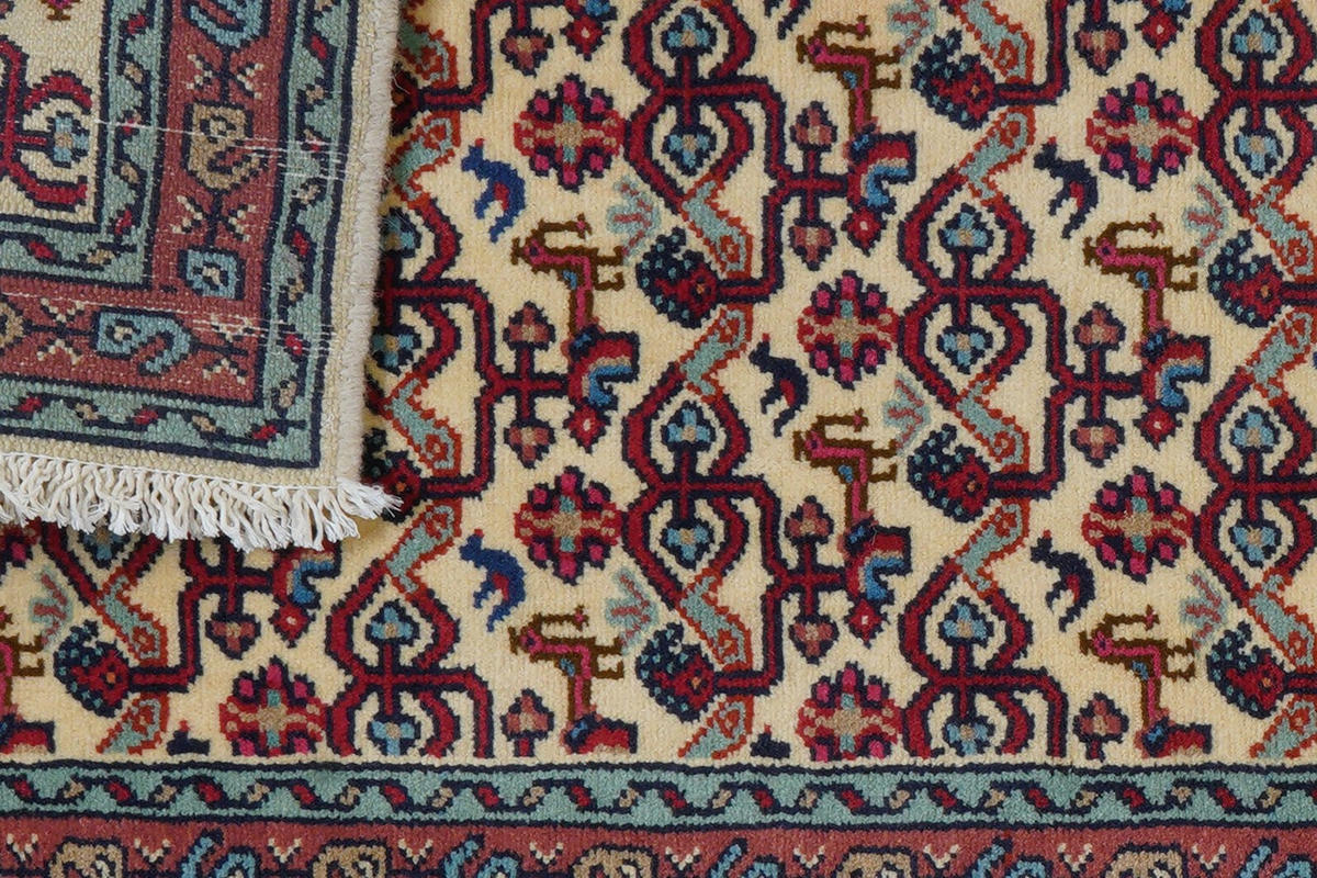 LÄUFER Orient handgeknüpft Assadabad Beige 192/71 cm Schurwolle - Beige, Textil (71/192cm) - Looma