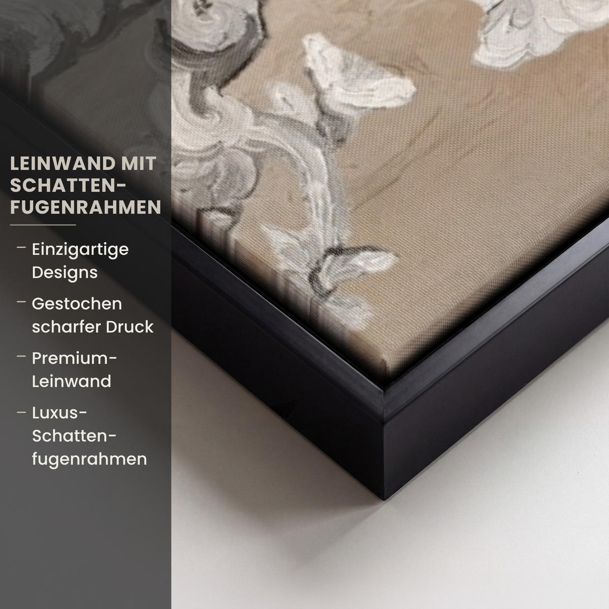 LEINWAND Bilder mit Rahmen - Mandelblüte - Kunst - Van Gogh - Beige - Abstrakt - 60x90 - Braun, Textil (60/90cm) - MuchoWow