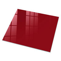 GLASPLATTE 80x60 cm – Hellburgunderrot - Bordeaux, Glas (0.4/80/60cm) - ArtPrintCave
