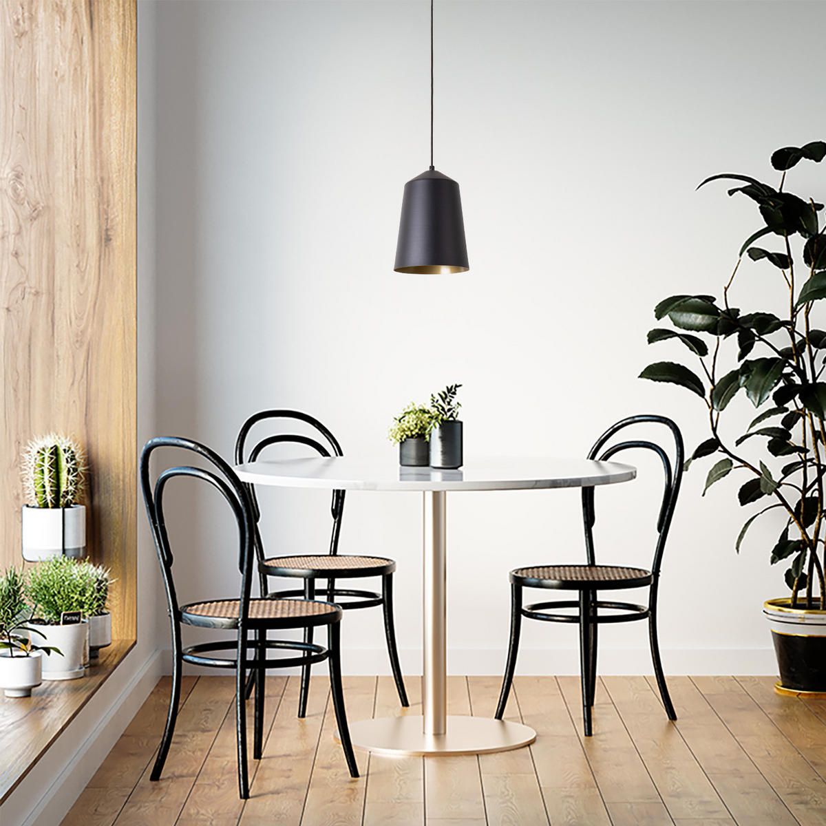 PENDELLEUCHTE Jackson S - Messingfarben, Metall (19.5/19.5/28.5cm) - Paco Home