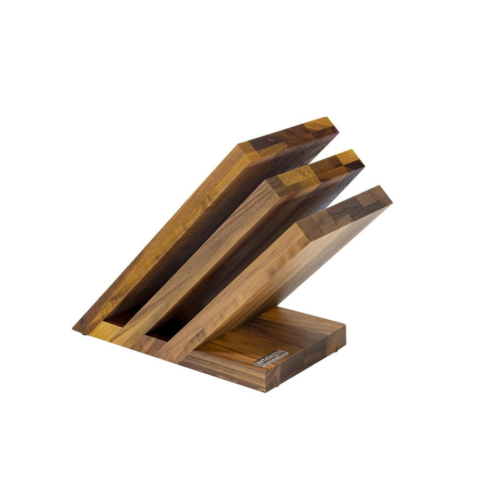MESSERBLOCK Braun 23.5/12.5/23.5 cm AL08WL - Braun, Holz (12.5/23.5/23.5cm) - ArteLegno
