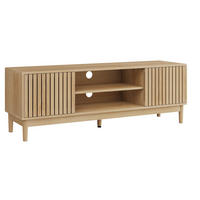 TV-LOWBOARD eichen-optik & lamellen-design - Eichefarben, Holzwerkstoff (140/48/39cm) - Urban Meuble