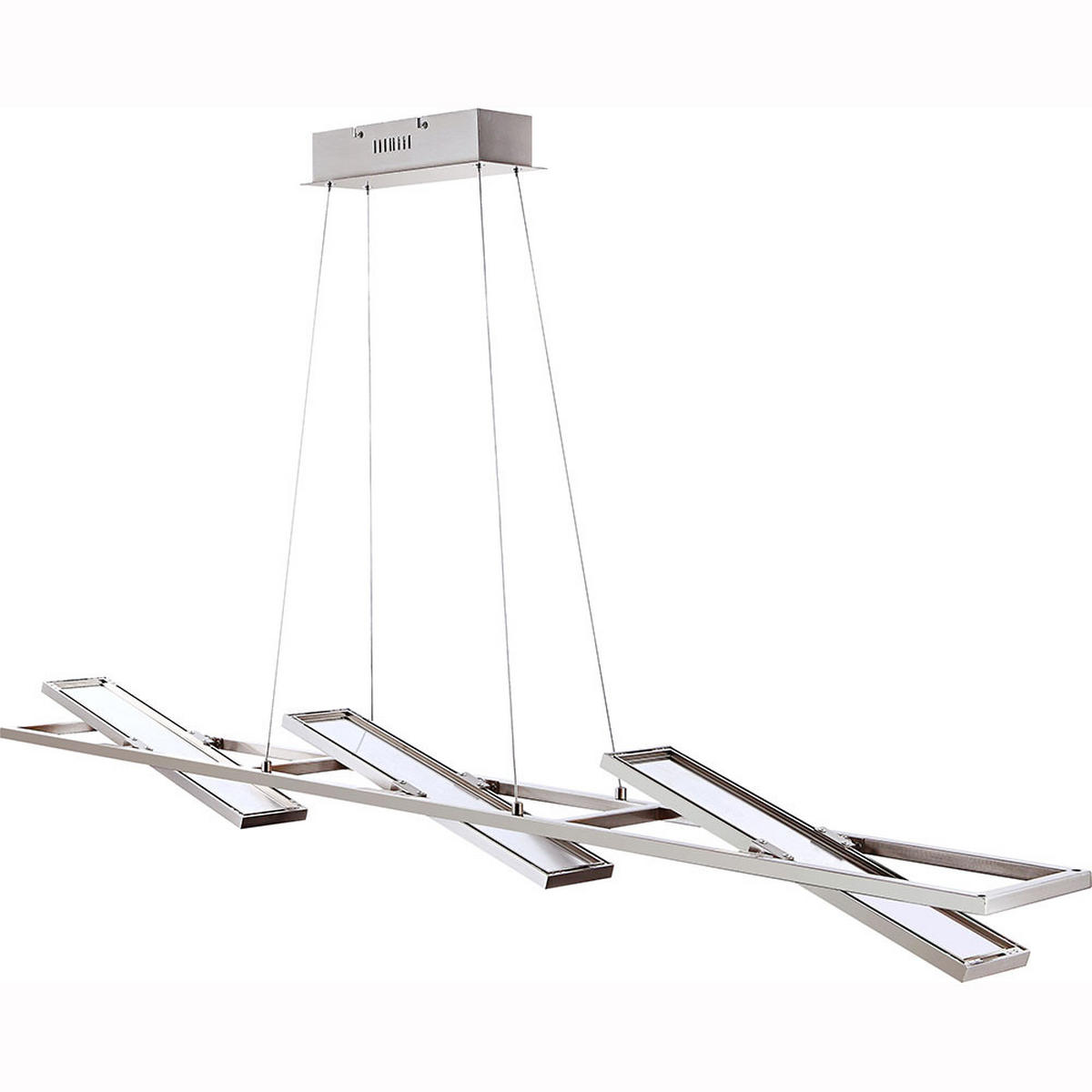 LED HÄNGELEUCHTE SAVINJA Silber - Silberfarben, Metall (153/17/120cm) - Globo Lighting