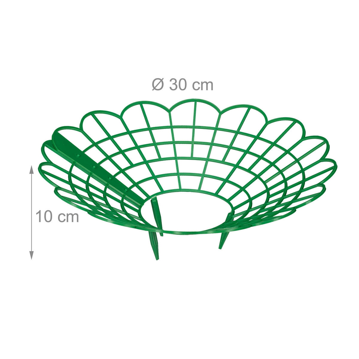 ERDBEERREIFER-SET - Grün, Kunststoff (30/10/30cm) - Relaxdays