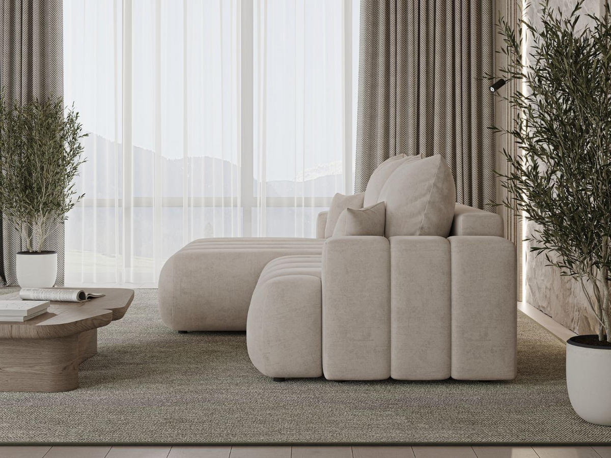 ECKSOFA Caleo Beige Links - Beige, Holz/Textil (270/170cm) - Graingold