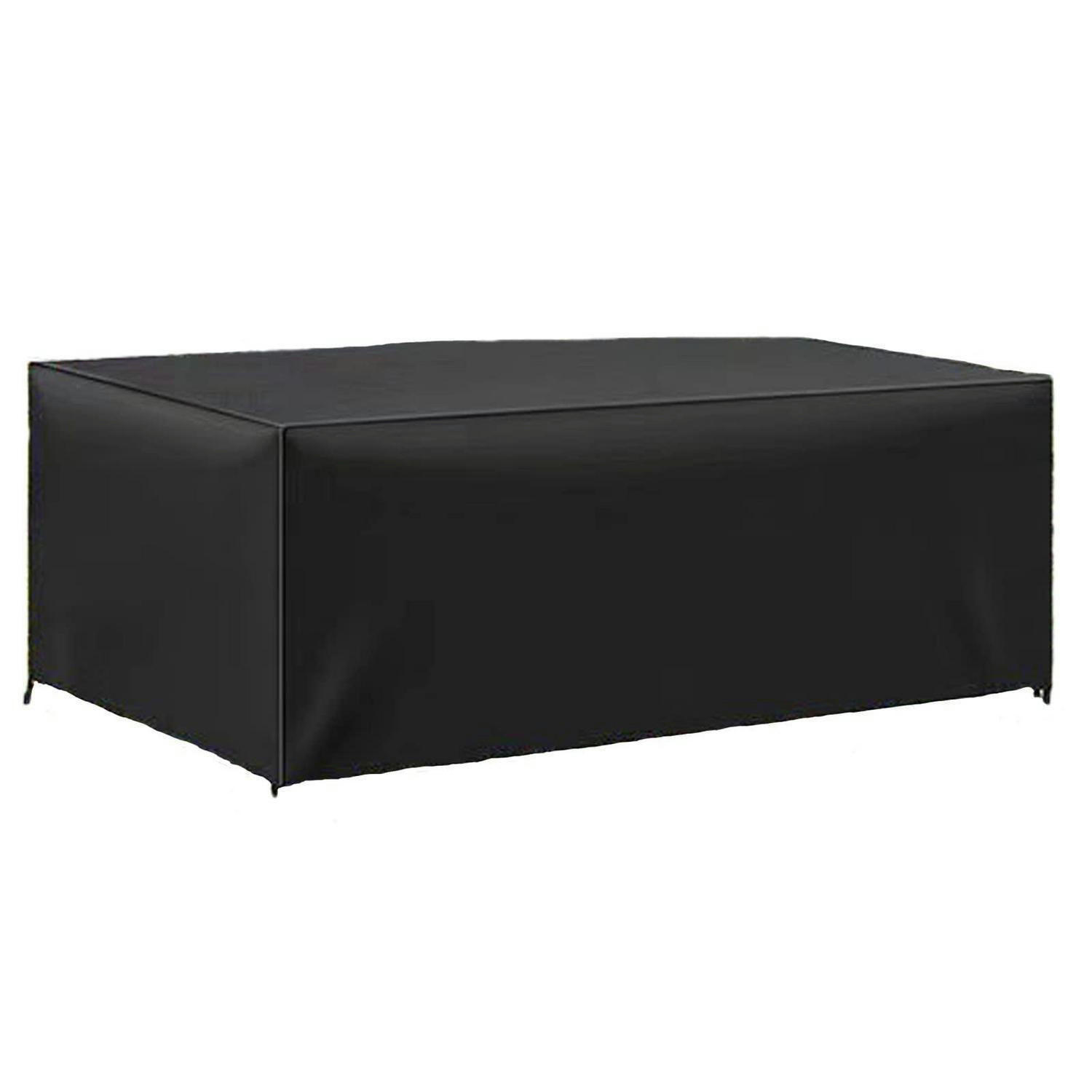 ABDECKUNG Gartenmöbel 270 x 210 x 80 cm wetterfest Oxford 420D - Schwarz, Kunststoff (210/80/270cm)