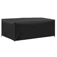ABDECKUNG Gartenmöbel 270 x 210 x 80 cm wetterfest Oxford 420D - Schwarz, Kunststoff (210/80/270cm)