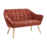 SOFA ohne Schlafmöglichkeit - -Sitzer - Stoff - Terracotta - - Terracotta, Textil (127/77/73cm) - Vente-Unique