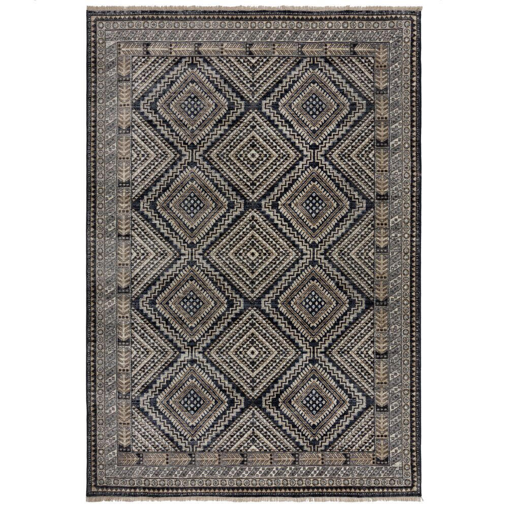 TEPPICH Traditionell-Design, mit Fransen KELVIN, Blau 80x154 cm - Blau, Textil (80/154cm) - KADIMA DESIGN