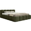 POLSTERBETT Cloudy Low Olive Chenillebezug 200x200 - Olivgrün, Textil (200/200cm) - Selsey