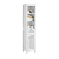 HOCHSCHRANK Weiß - Weiß, Holzwerkstoff (35/161/32cm) - SoBuy